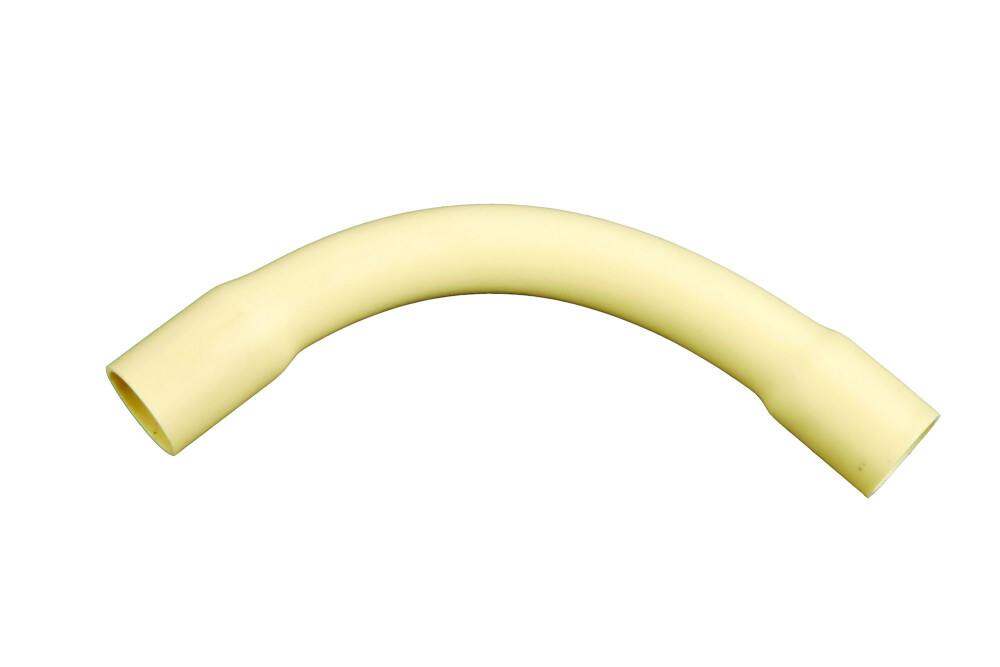 PVC ELEKTROBOCHT 90° 3/4" CREME