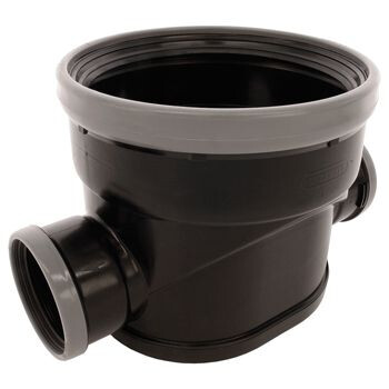 PP BODEM INSPECTIEPUT 315MM 160X160 ZWART