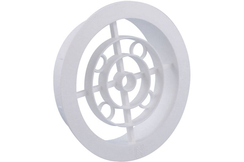 VENTILATIEROOSTER Ø 120MM WIT