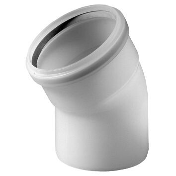 BOCHT 45° - Ø80 - PP WIT