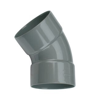 PVC LIJM BOCHT 110MM 45° 2X MOF