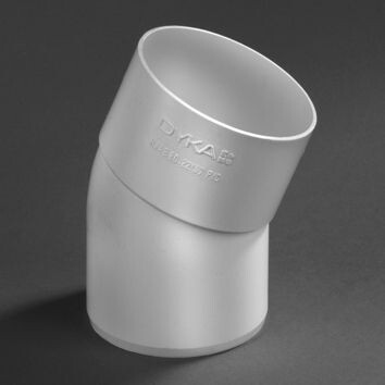 PVC HWA BOCHT 80MM 22° MOF/SPIE WIT