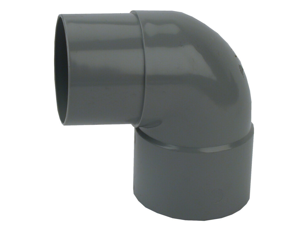 PVC HWA BOCHT 100MM 88° MOF/VERJ.SPIE GRIJS