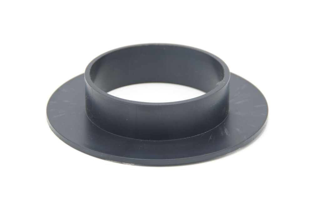 PVC ROZET ZWART 75MM