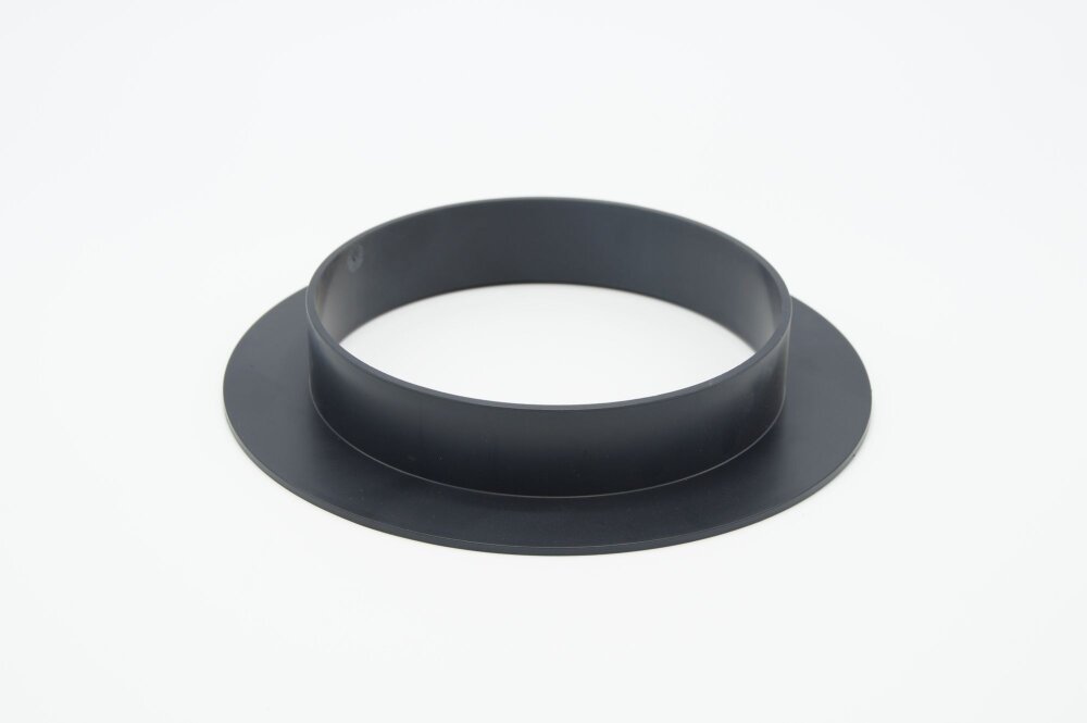 PVC ROZET ZWART 160MM