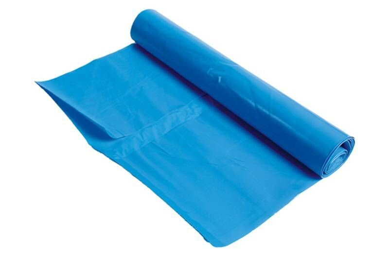 LDPE VUILNISZAK 65X25X140CM BLAUW (ROL=10ST)