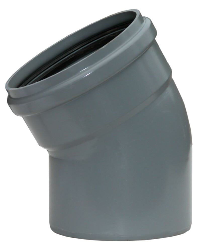 PVC RUBBER MANCHET BOCHT 200MM 30° M/S