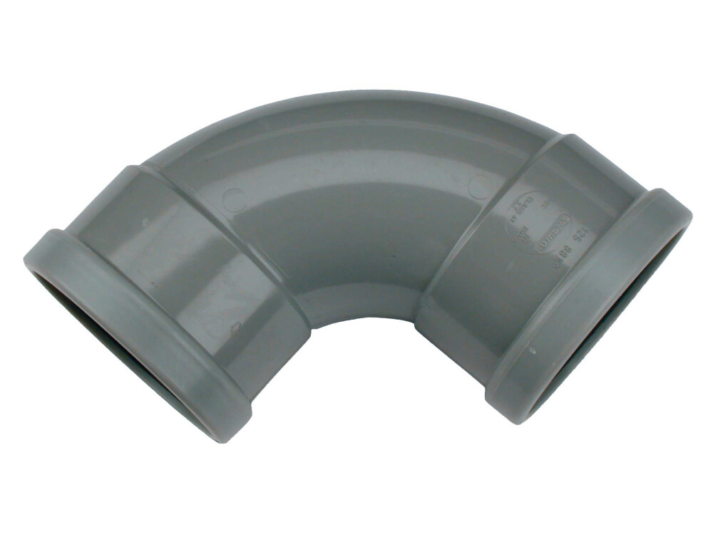 PVC RUBBER MANCHET BOCHT 125MM 88° 2XM SN4