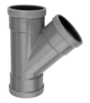 PVC RUBBER MANCHET T-STUK 110MM 45° 3XM SN4/8