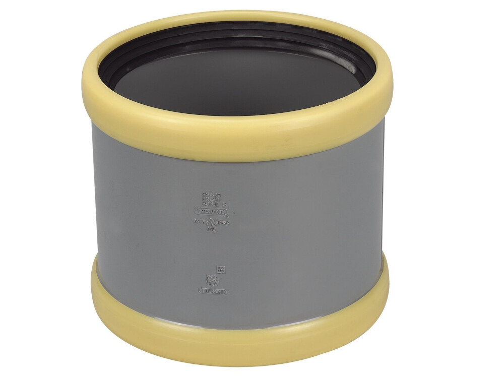 PVC RUBBER MANCHET OVERSCHUIFMOF 125MM SN8