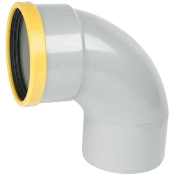 PVC RUBBER MANCHET BOCHT 125MM 88° M/S SN8