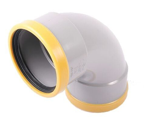 PVC RUBBER MANCHET BOCHT 125MM 88° 2XM SN8