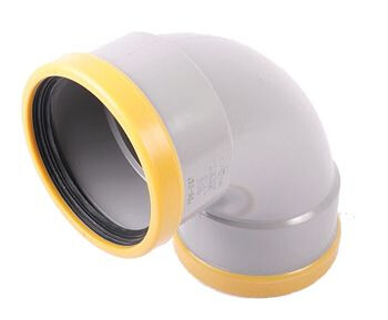 PVC RUBBER MANCHET BOCHT 160MM 88° 2XM SN8