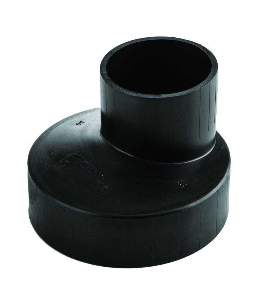 PE VERLOOP EXCENTRISCH 125MM X 75MM