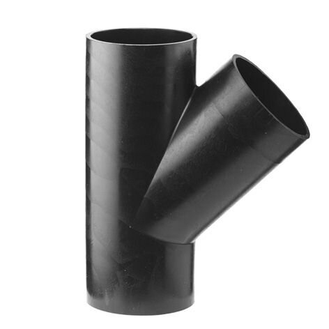 PE AFVOER T-STUK 90MM X 75MM 45°