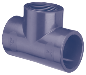 HD PVC T-STUK 25MM X 3/4" 90° BI COMER