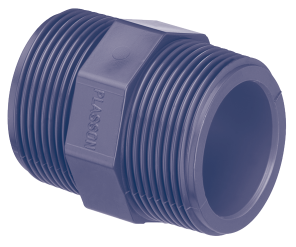 HD PVC DUBBELE NIPPEL 11/4" 16 BAR