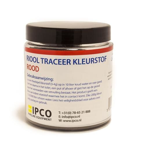 RIOOL TRACEERVLOEISTOF 200GR ROOD