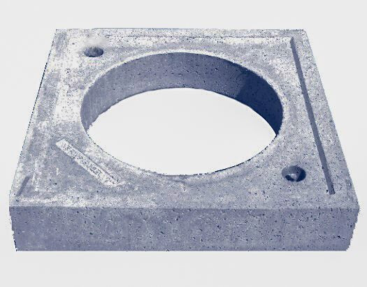 BETONPLAAT 900X900X200MM INW. GAT 650MM