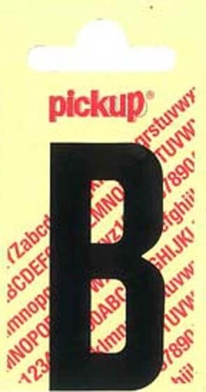 PLAKLETTER H NOBEL 150MM ZWART