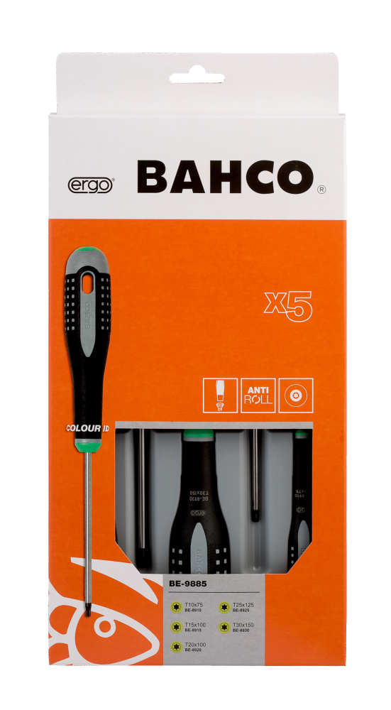 BAHCO ERGO SCHROEVENDRAAIERSET 5-DELIG