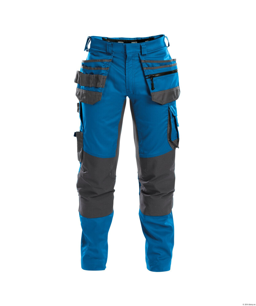 BROEK FLUX PESCO41 (245 GR) AZUURBLAUW/ANTRACIETGRIJS 50