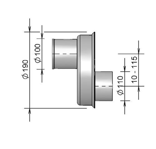 HAARDAANSL. 290 100 ALUMINIUM, RECHTH