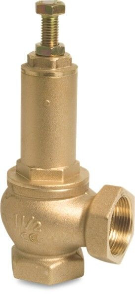 OVERDRUKVENTIEL MESSING 1 1/4" BINNENDRAAD TYPE 1421