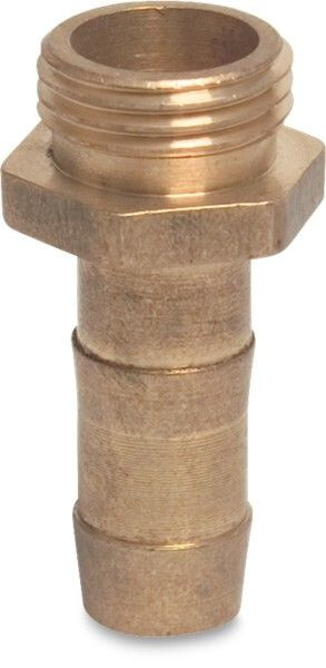 SLANGTULE MESSING 1/2" x 6 MM BUITENDRAAD x SLANGTULE TYPE CONISCH DICHTEND