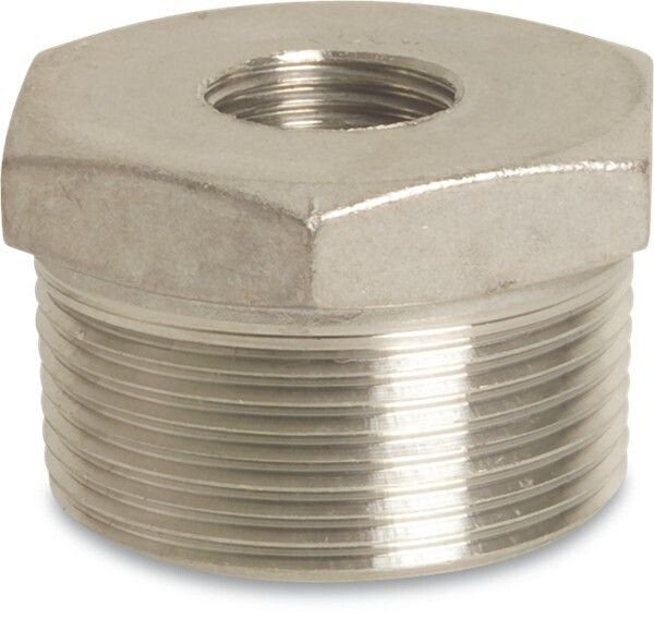 NR. 241 VERLOOPRING RVS 316 3/8" X 1/4" BUITENDRAAD X BINNENDRAAD