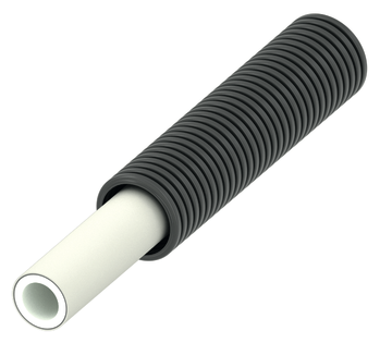 ALUPEX BUIS 14MM IN SCHUTMANTEL ZWART