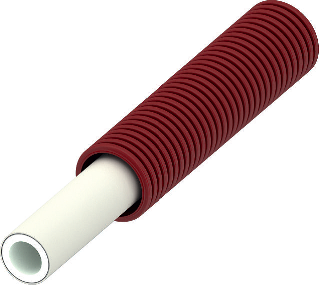ALUPEX BUIS 16MM IN SCHUTMANTEL ROOD