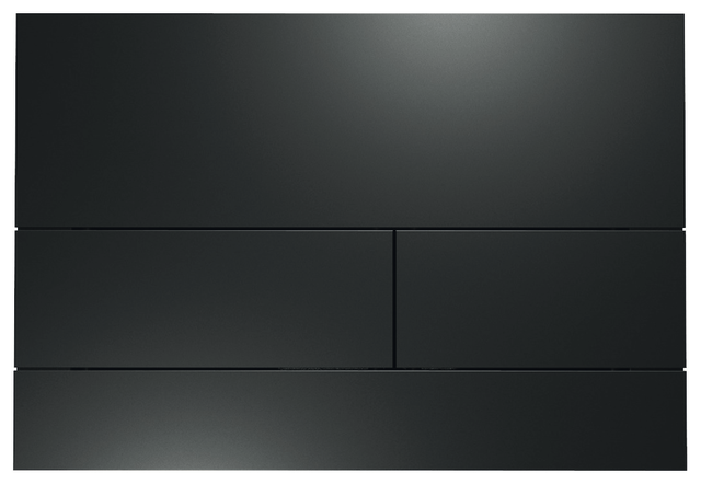 SQUARE WC-BEDIENINGSPLAAT MAT ZWART