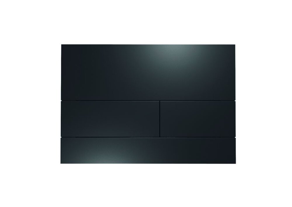 SQUARE WC-BEDIENINGSPLAAT MAT ZWART