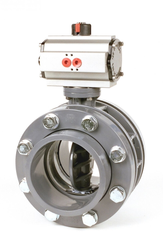 VLINDERKLEP 110MM PNEUMATISCH