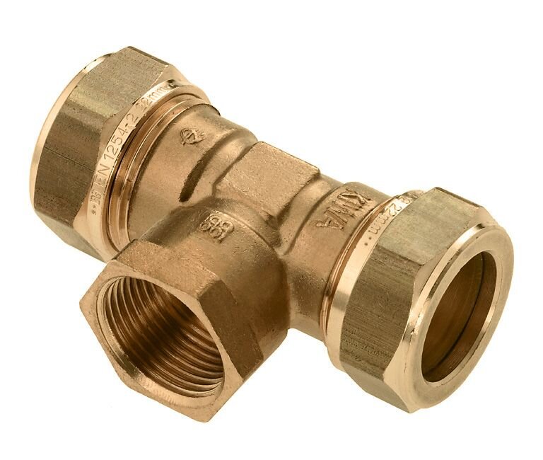 KNEL T-STUK 28 X 3/4" BINNENDRAAD X 28 MM