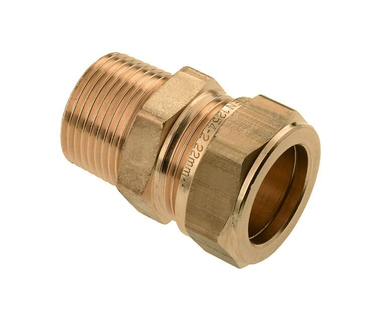 KNEL PUNTSTUK 1/2" BUITENDRAAD X 15 MM VERTIND