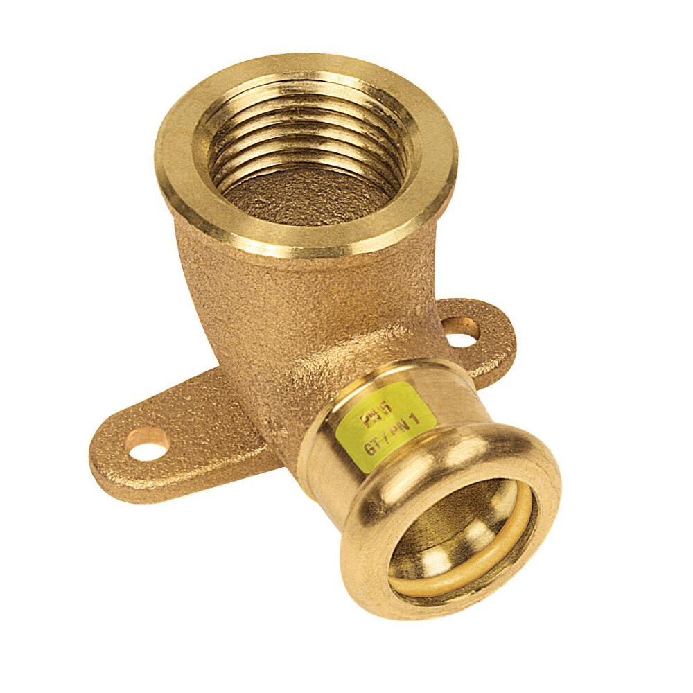 PRESS RK GAS MUURPLAAT 15MM X 1/2