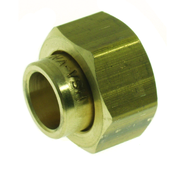 MESSING HALVE KOPPELING VOOR STOPKRAAN 1" X 22MM