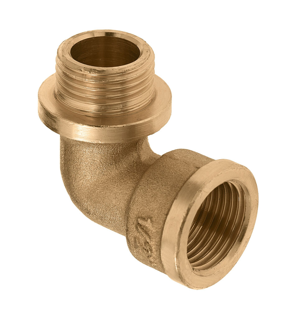 NR. 92 KNIE 90° MESSING 1/4" BINNENDRAAD X BUITENDRAAD