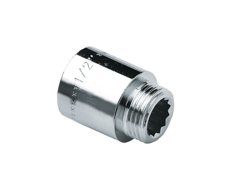 KRAANVERLENGSTUK 3/8" X 15 MM. CHROOM