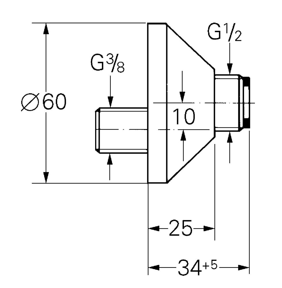 S-KOPPELING 3/8 X 1/2 SET