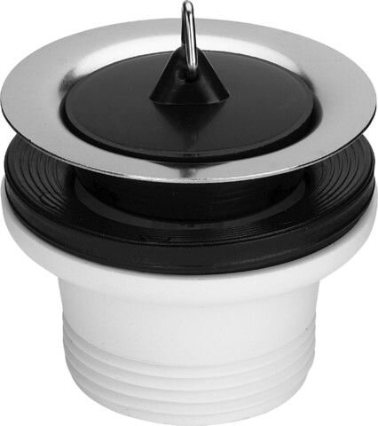 AFVOERPLUG 7432 11/2"X70 RVS BAK