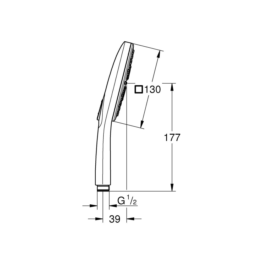 RAINSHOWER SMARTACTIVE CUBE HAND-