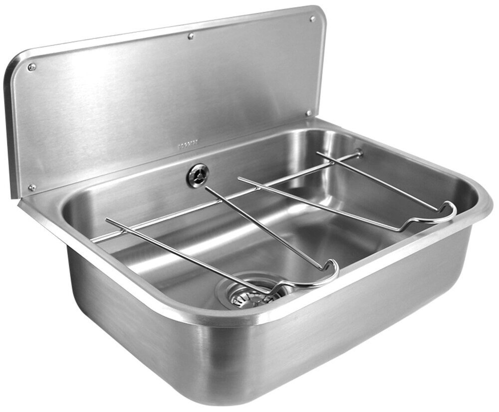 RVS UITSTORTGOOTSTEEN 45X35CM COMPL.