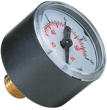 MANOMETER 1/8" BU. DR. ACHTER 40MM 0-12B