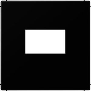 JUNG AFDEKKING USB/TAE ZWART LS RANGE
