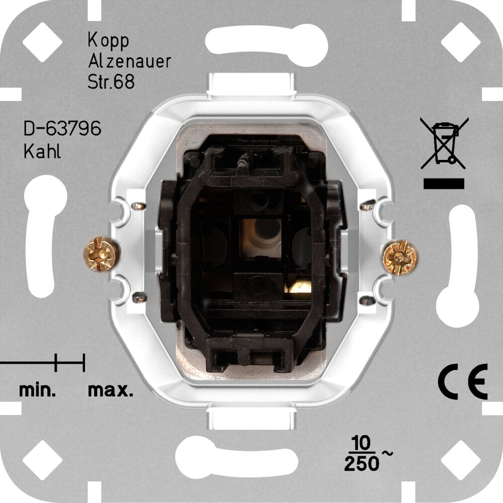 SOKKEL KRUISSCHAKELAAR 10A