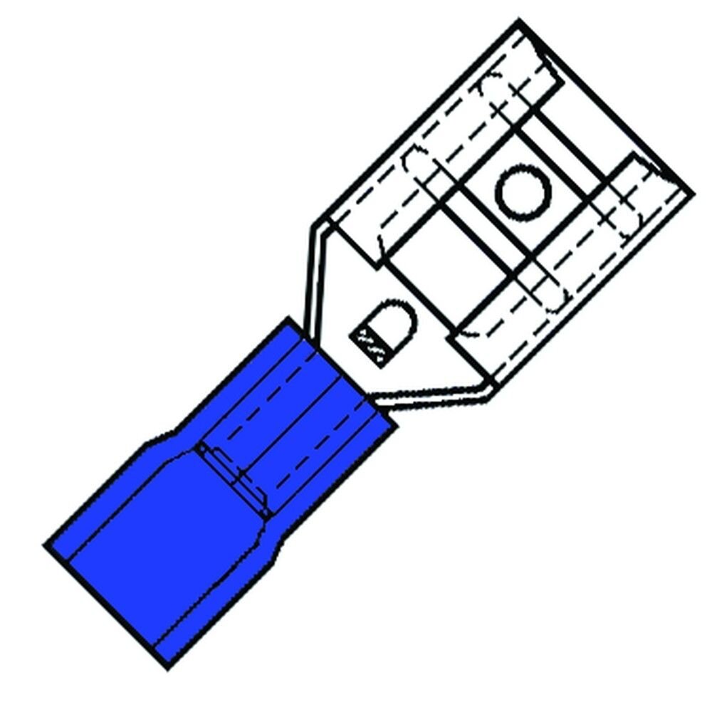 VLAKSTEKERHULS 2.5MM2 SP2507FL BLAUW DUB