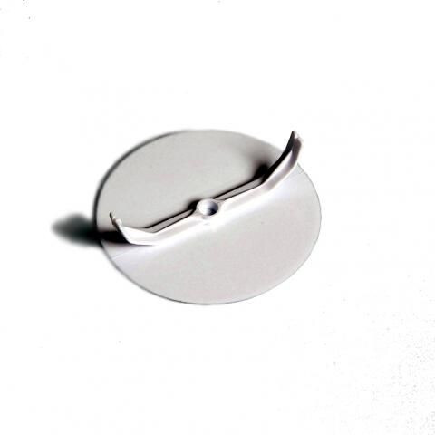 AFDEKPLAAT KLEM 95MM WIT
